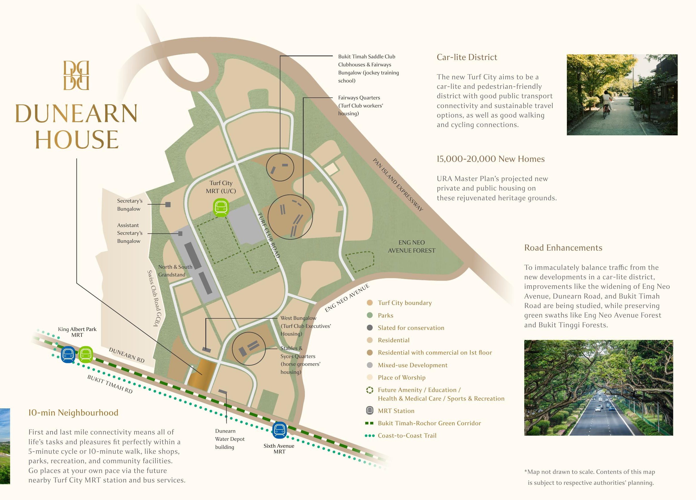 URA Masterplan map of Bukit Timah Turf City